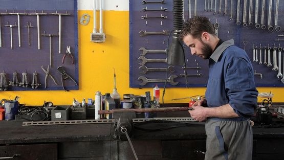 An Image of a Car about to Undergo an MOT by one of our experts