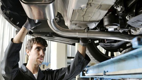 An Example of a Car Being Serviced 